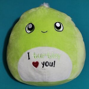 Squishmallows 12" Henry Valentine’s Day Turtle Plush “I turtley heart you ” NWT